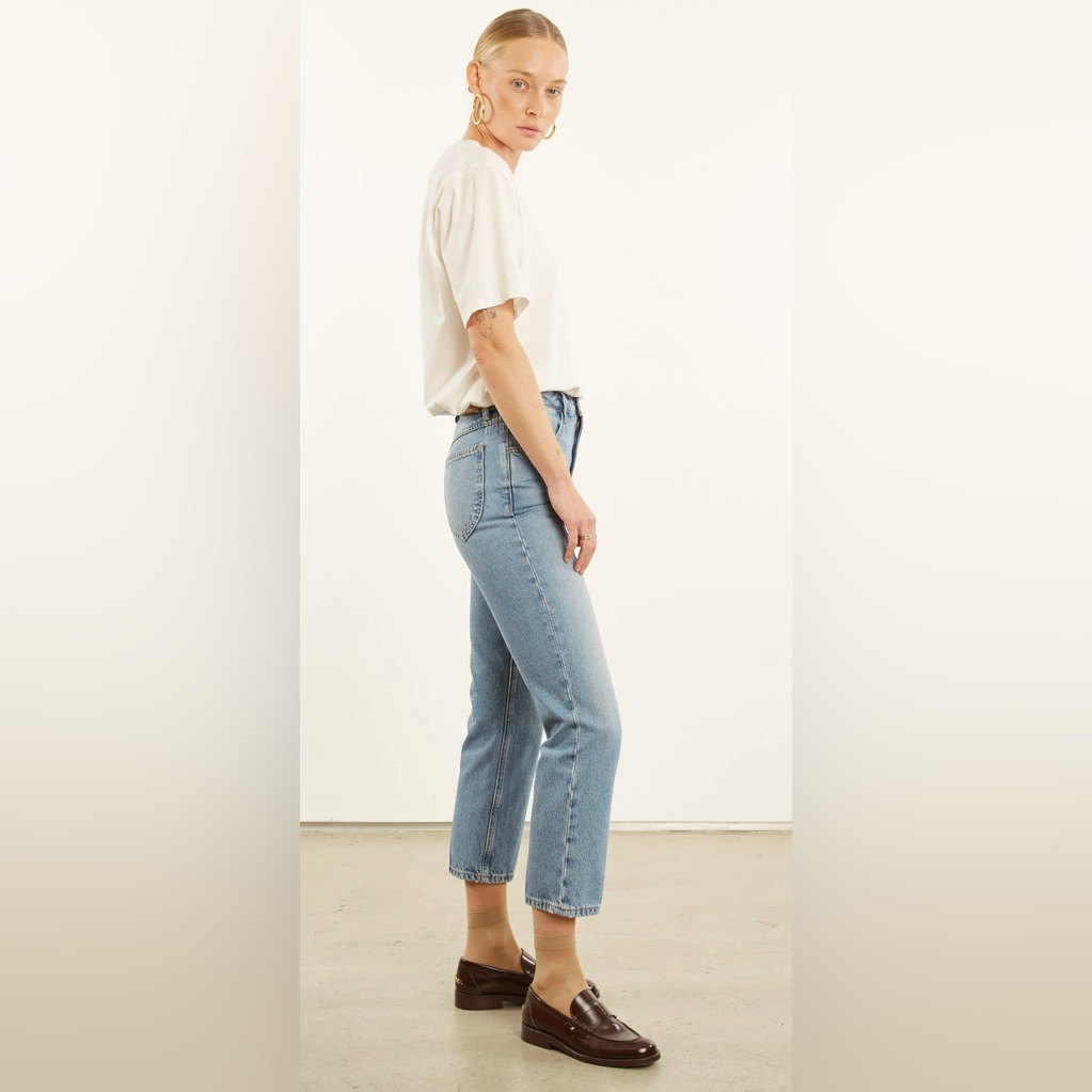 Sprwmn | Paradis Crop Straight Leg Denim Jeans Women’s Sz 25 — image 3 of 8